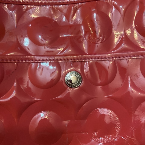 Coach pink patent leather tote - Picture 6 of 9